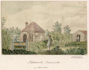 En serie skisser, vyer i Storbritannien, kontinenten och Amerika 1772-1778 (akvarell) av British School