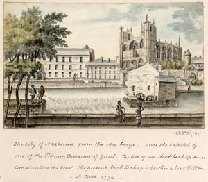 En serie skisser, vyer i Storbritannien, kontinenten och Amerika 1772-1778 (akvarell) av British School