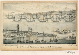 En serie skisser, vyer i Storbritannien, kontinenten och Amerika 1772-1778 (akvarell) av British School