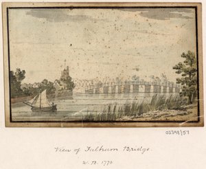 En serie skisser, vyer i Storbritannien, kontinenten och Amerika 1772-1778 (akvarell) av British School