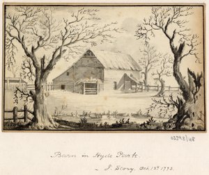 En serie skisser, vyer i Storbritannien, kontinenten och Amerika 1772-1778 (akvarell) av British School