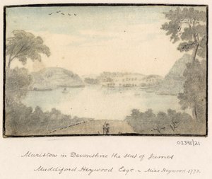 En serie skisser, vyer i Storbritannien, kontinenten och Amerika 1772-1778 (akvarell) av British School