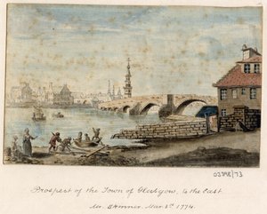 En serie skisser, vyer i Storbritannien, kontinenten och Amerika 1772-1778 (akvarell) av British School