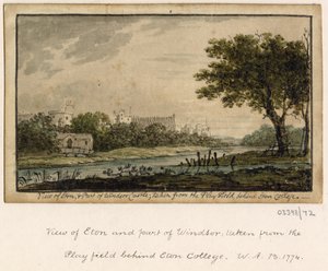 En serie skisser, vyer i Storbritannien, kontinenten och Amerika 1772-1778 (akvarell) av British School