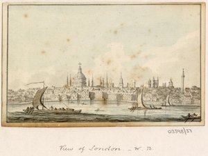 En serie skisser, vyer i Storbritannien, kontinenten och Amerika 1772-1778 (akvarell) av British School