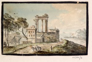 En serie skisser, vyer i Storbritannien, kontinenten och Amerika 1772-1778 (akvarell) av British School
