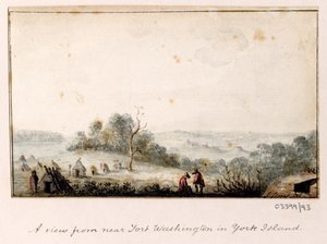 En serie skisser, vyer i Storbritannien, kontinenten och Amerika 1772-1778 (akvarell) av British School