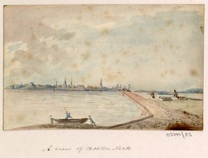 En serie skisser, vyer i Storbritannien, på kontinenten och i Amerika 1772-1778 (akvarell) av British School