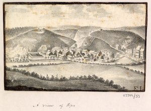 En serie skisser, vyer i Storbritannien, kontinenten och Amerika 1772-1778 (akvarell) av British School