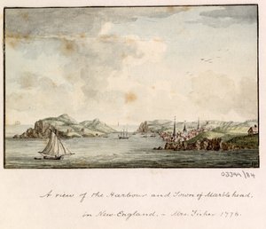 En serie skisser, vyer i Storbritannien, kontinenten och Amerika 1772-1778 (akvarell) av British School