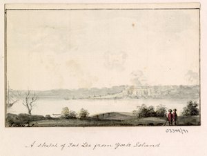 En serie skisser, vyer i Storbritannien, kontinenten och Amerika 1772-1778 (akvarell) av British School