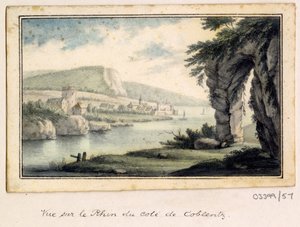 En serie skisser, vyer i Storbritannien, kontinenten och Amerika 1772-1778 (akvarell) av British School