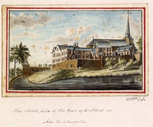 En serie skisser, vyer i Storbritannien, kontinenten och Amerika 1772-1778 (akvarell) av British School