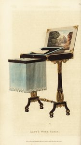 Elegant damarbetsbord, Regency-eran av British School