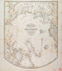 Hydrografiskt diagram över de arktiska regionerna av British School