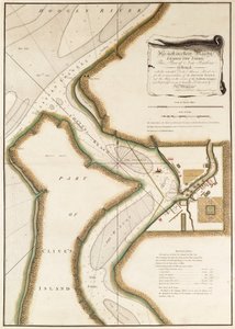 Karta över floden Hoogly, ca 1777 (gravyr) av British School