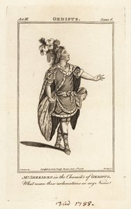 Mr Thomas Sheridan i Oedipus karaktär i John Drydens Oedipus, Covent Garden Theatre av British School