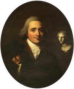 Porträtt av en skulptör, ca 1765 (olja på duk) av British School