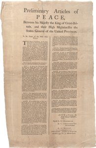 Preliminära artiklar om fred mellan...Storbritannien och...Förenade provinserna, 2 september 1783 av British School
