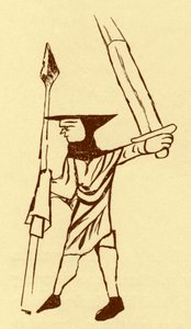 Skotsk fotsoldat under Edward I:s regeringstid av British School
