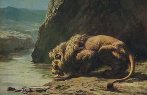 Kungen dricker, 1881, 1922. av Briton Riviere