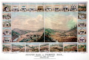 Scotts Bar och French Bar, vid Scotts River, Siskiyou County, Kalifornien, 1856 1937.