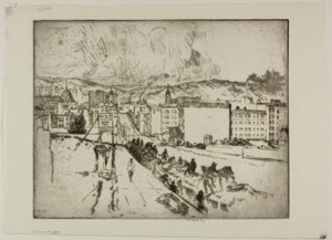 Den inkommande dimman av Bror Julius Olsson Nordfeldt