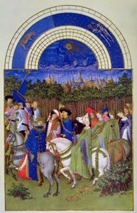 Faksimil från maj: Courtly Figures on Horseback, från 