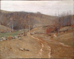 November Hillsides (olja på duk)
