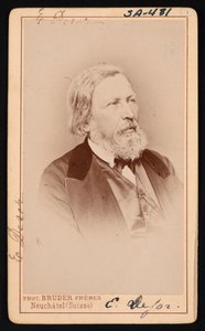 Porträtt av Pierre Jean Edouard Desor 1811-1882, före 1882. av Bruder Freres