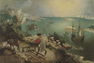 Landskap med Ikaros fall, ca. 1560