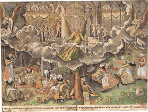 Liknelsen om de vise och dåraktiga jungfrurna, ca. 1560.