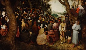 Johannes Döparens predikan av Bruegel