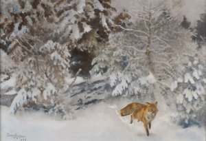 Räv i vinterlandskap, 1938