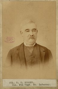 Richard H. Musser, överste, 9:e Missouri-infanteriet (sydstatarna) av Brunswick J. Sharer