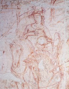 Triumph of Death, av Buonamico di Cristofano känd som Buffalmacco (aktiv början av 1300-talet), sinopia.