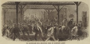 Marseillaise Hall, Belleville, Paris, vid Rocheforts arrestering av Burn Smeeton