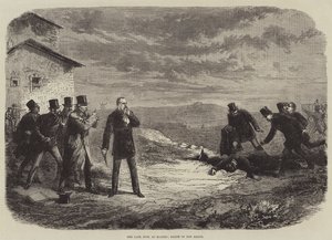 The late Duel at Madrid, Death of Don Henry 