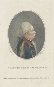 Porträtt av William V, Prins av Orange-Nassau av Burnet Reading