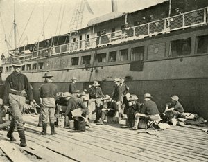 13:e infanteriet vid frukost, spansk-amerikanska kriget, 11 juni 1898, 1899.