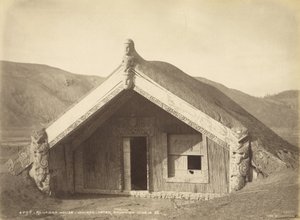 Runanga House - Wairoa - After Eruption juni 10.86, juli 1886 (albumtryck)