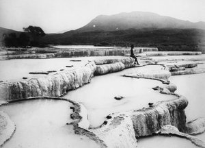 Varmvattenbassängerna och vita terrasser, ca 1880-talet