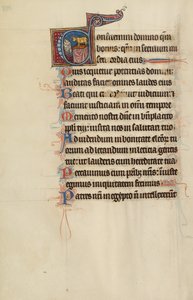 Inledande text C: Israeliterna dyrkar guldkalven av Bute Master