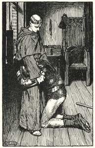 Illustration för klostret och härden av Charles Reade (litho)