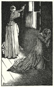 Illustration för klostret och härden av Charles Reade (litho)