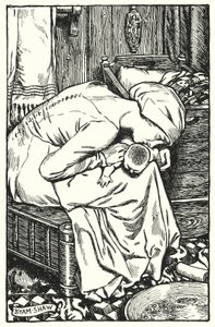 Illustration för The Cloister and The Hearth av Charles Reade (litho) av Byam (after) Shaw