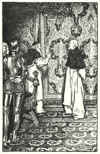 Illustration för The Cloister and The Hearth av Charles Reade (litho) av Byam (after) Shaw