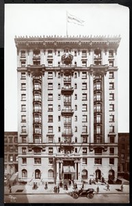 Hotel Woodstock på 127 West 43rd Street, New York, 1907 (silvergelatintryck) av Byron Company