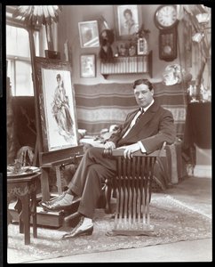 Mr. Harrison Fisher, 1905 (silvergelatintryck) av Byron Company