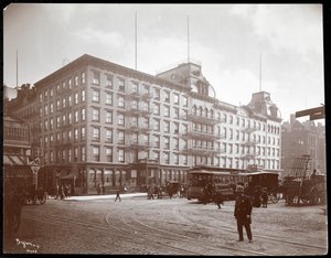 The Grand Union Hotel på 4th Avenue och 42nd Street, New York, 1904 (silvergelatintryck) av Byron Company